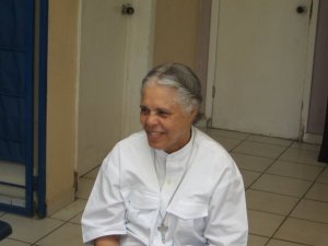 Sister Mallle Fenna who runs a home for elderly Haitians.